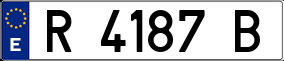 Trailer License Plate